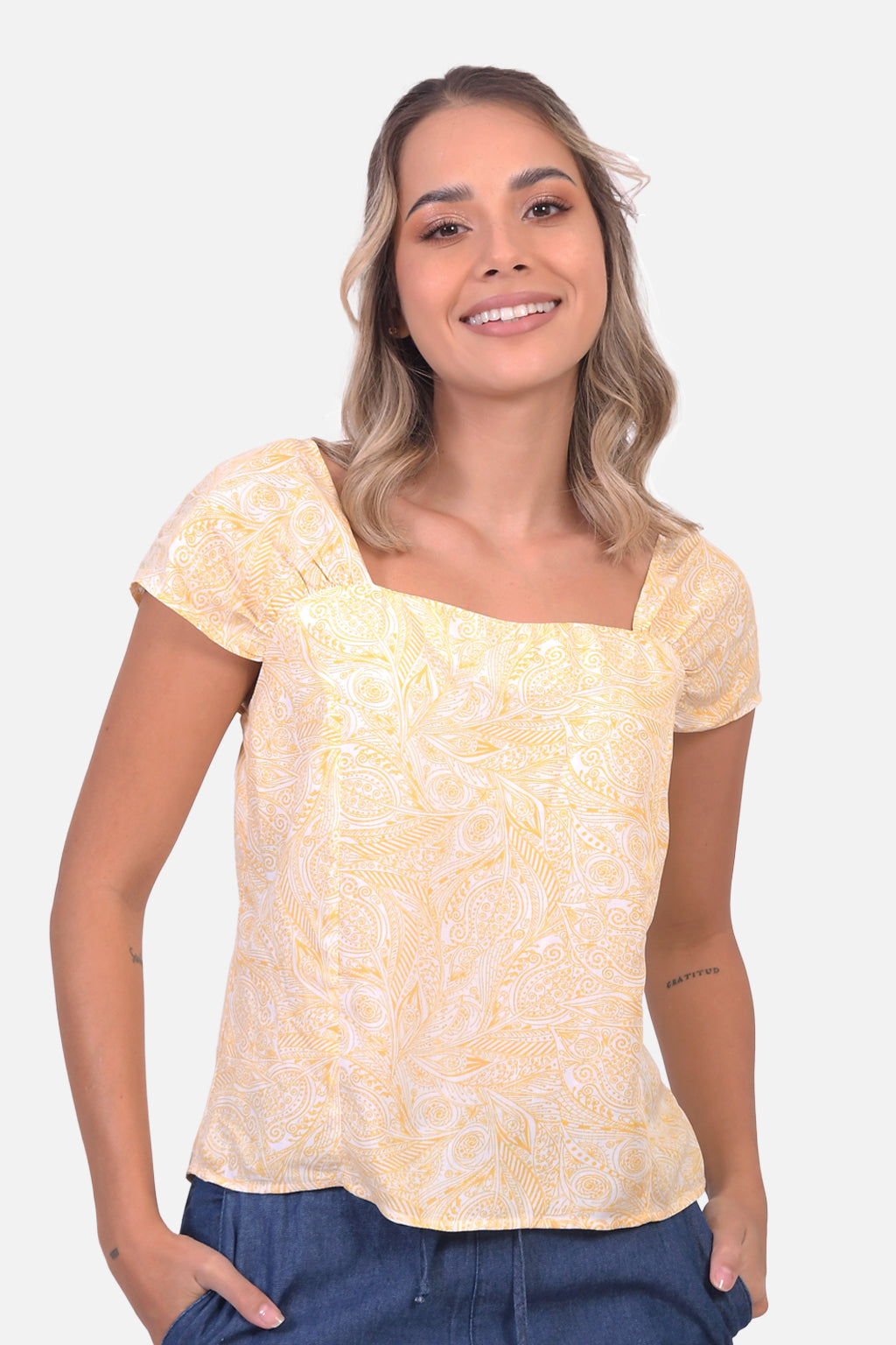 Blusa Riad - Amarilla