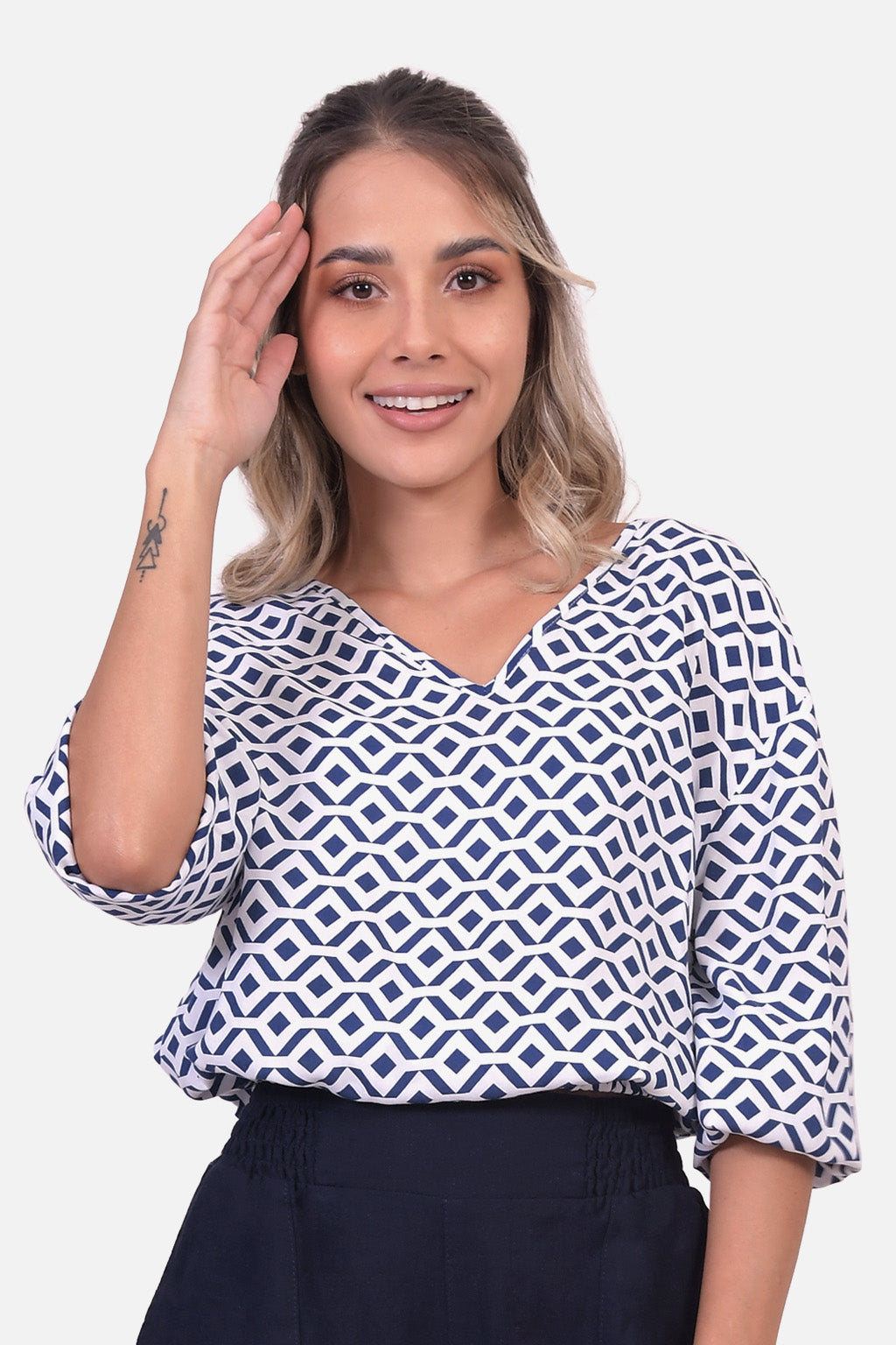 Blusa Shantou - Azul Navy