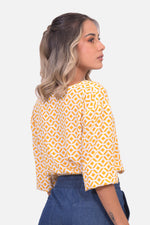 Blusa Shantou - Mostaza