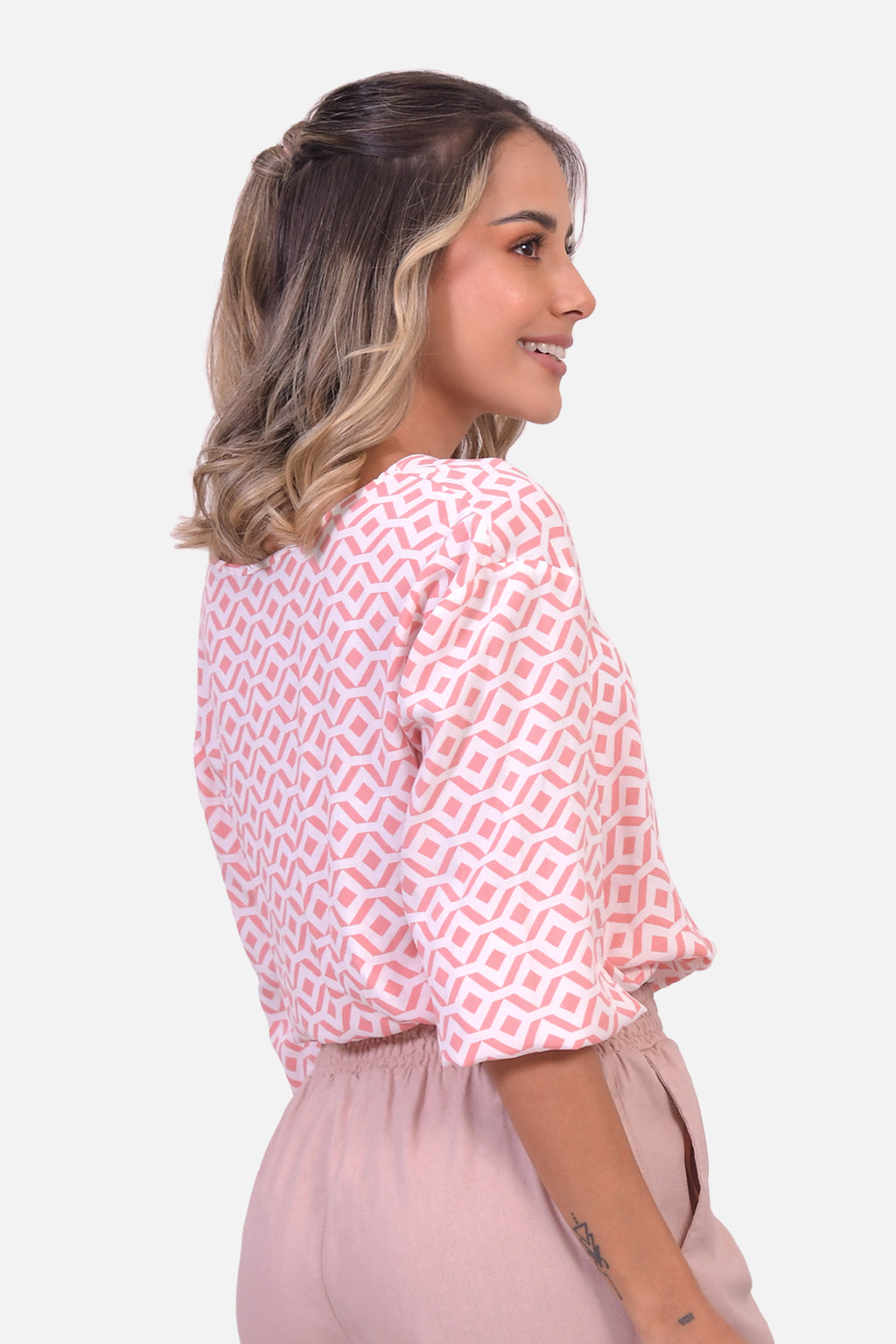 Blusa Shantou - Nude