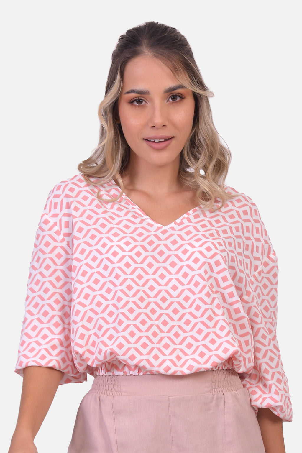 Blusa Shantou - Nude