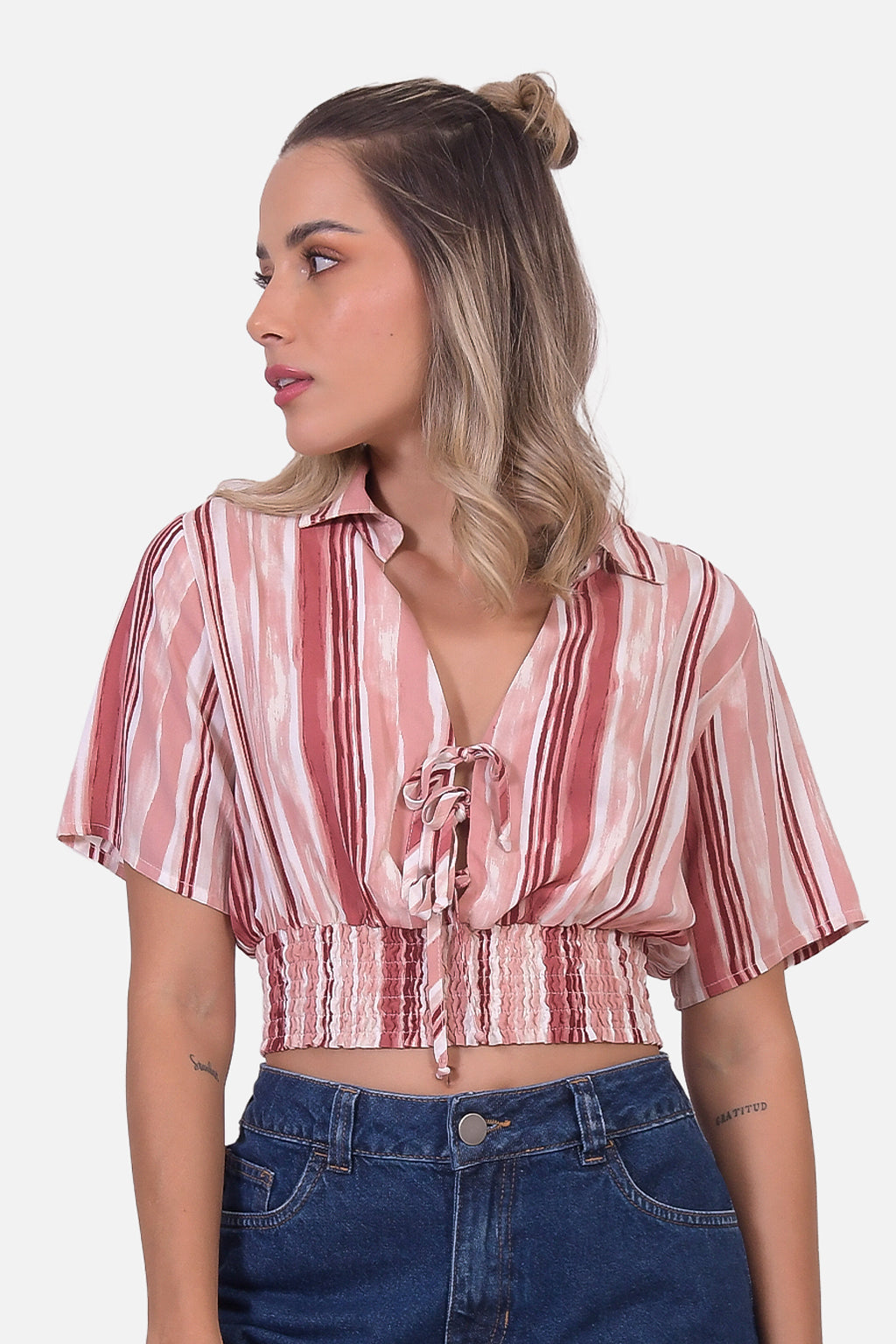 Blusa Nankin - Nude