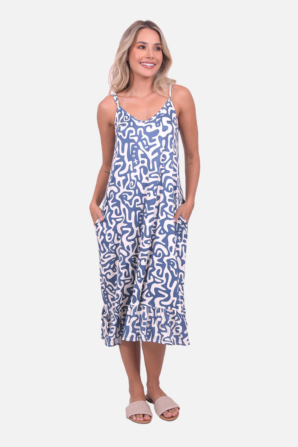 Vestido Misisipi - Indigo