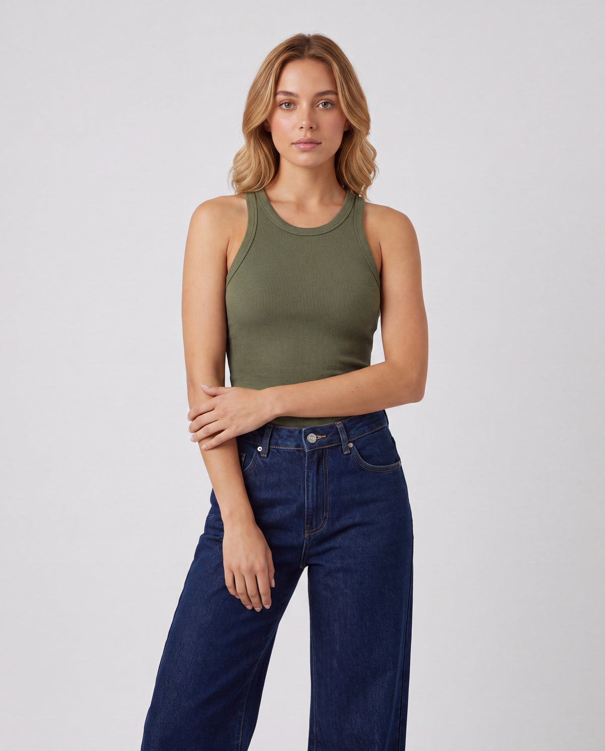 Básica Rib Tiana - Verde Militar