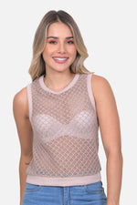 Blusa Cristal - Mocca
