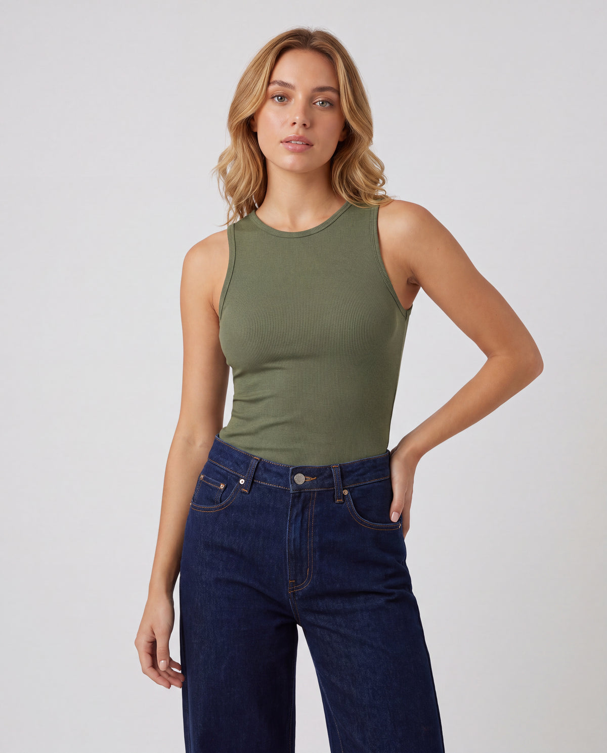 Básica Rib Mila - Verde Militar