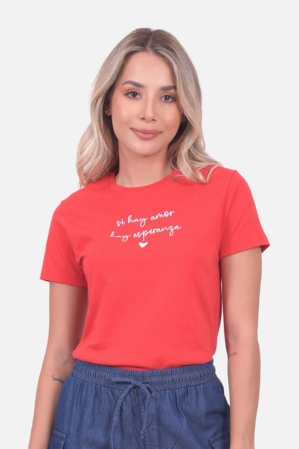 Camiseta Estampada 10 - Rojo