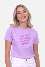 Camiseta Estampada 14 - Lila Claro