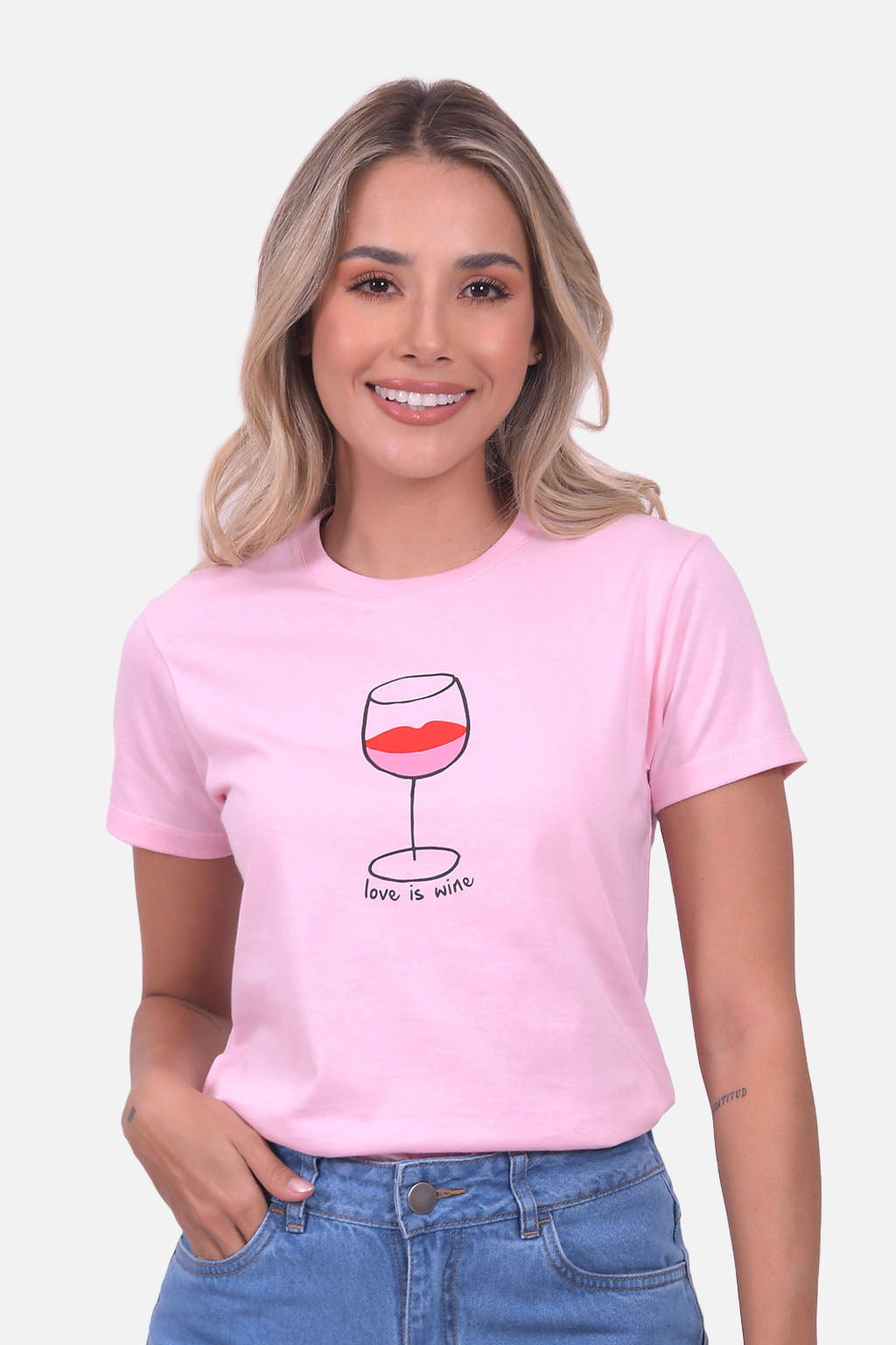Camiseta Estampada 17 - Rosado