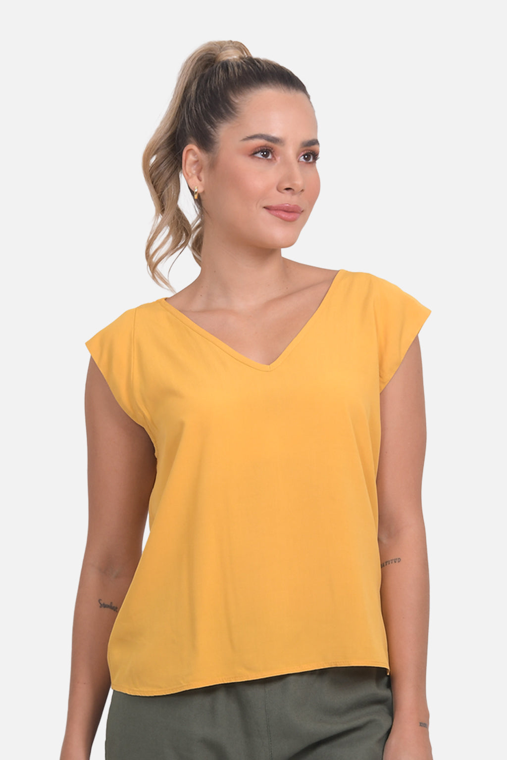 Blusa Paula - Mostaza