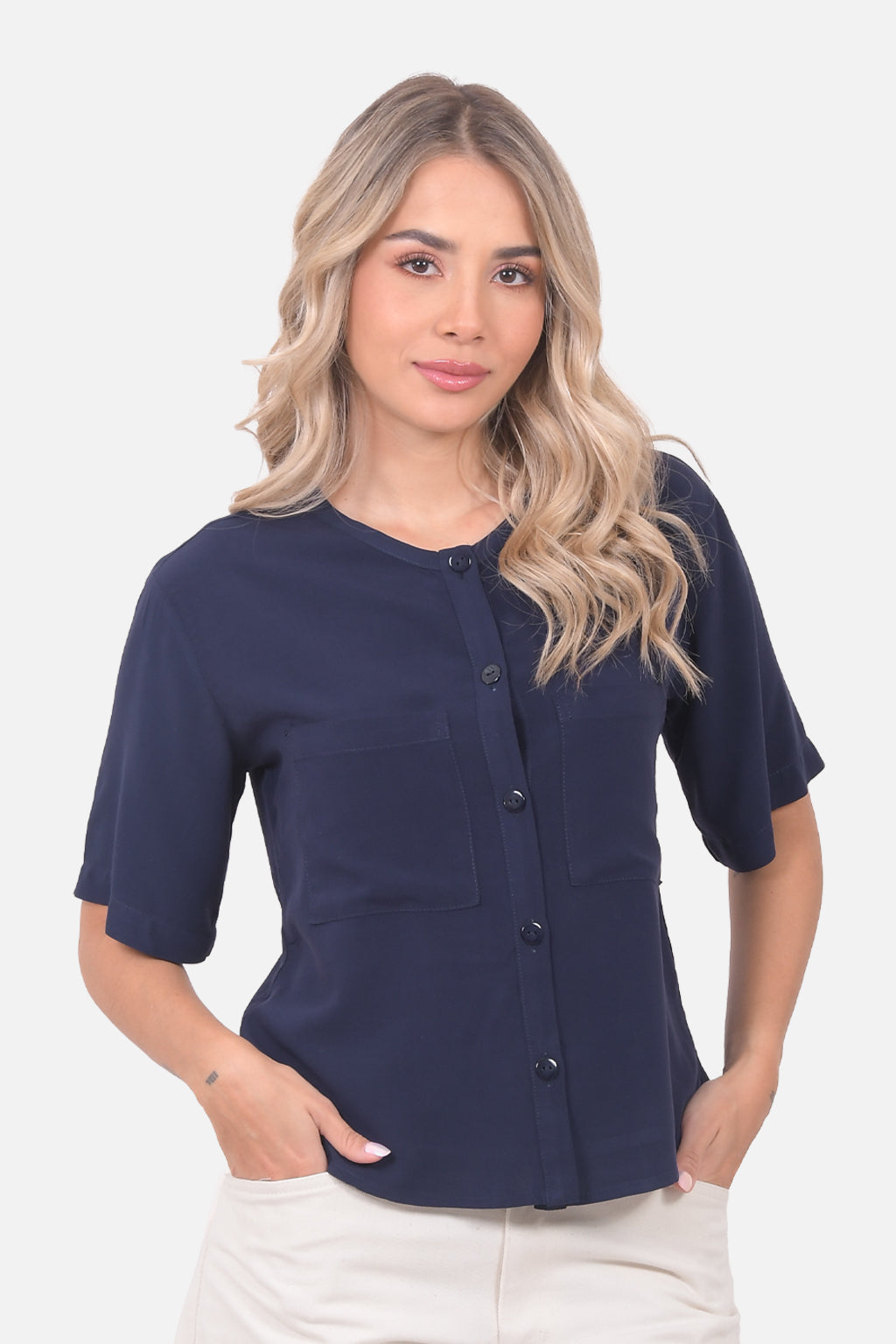 Blusa Sabrina - Azul Navy