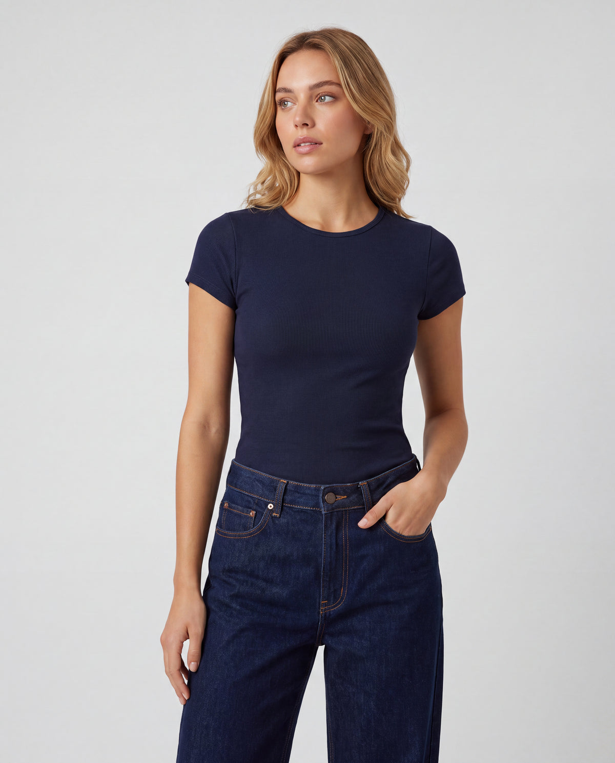 Básica Rib Moana - Azul Navy