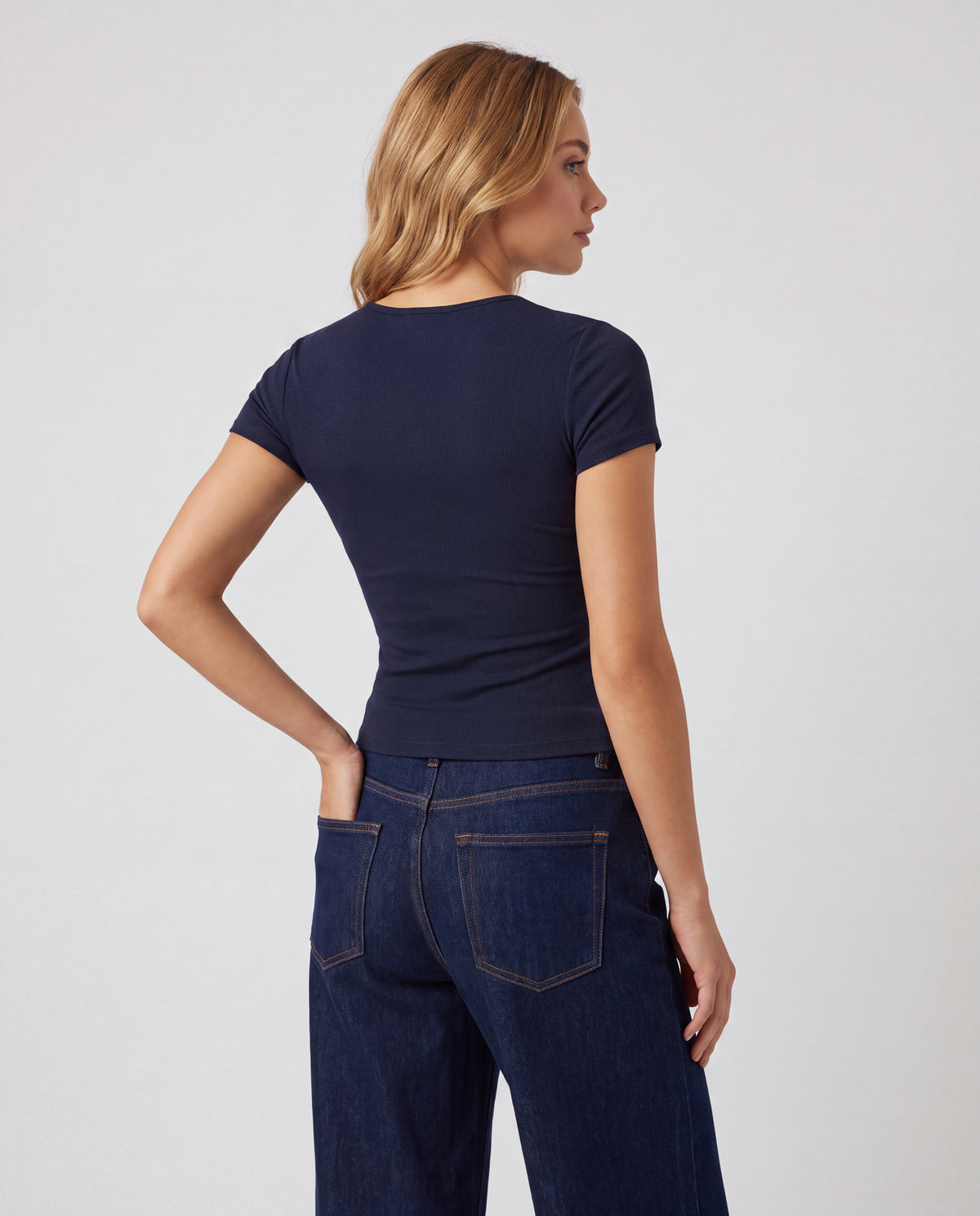 Básica Rib Moana - Azul Navy