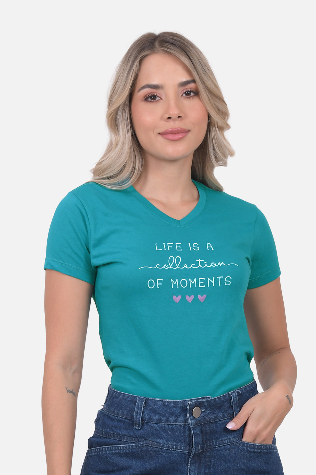 Camiseta Estampada 8 - Rosado