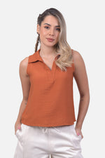 Blusa Alba - Terracota