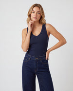 Básica Rib Iris - Azul Navy