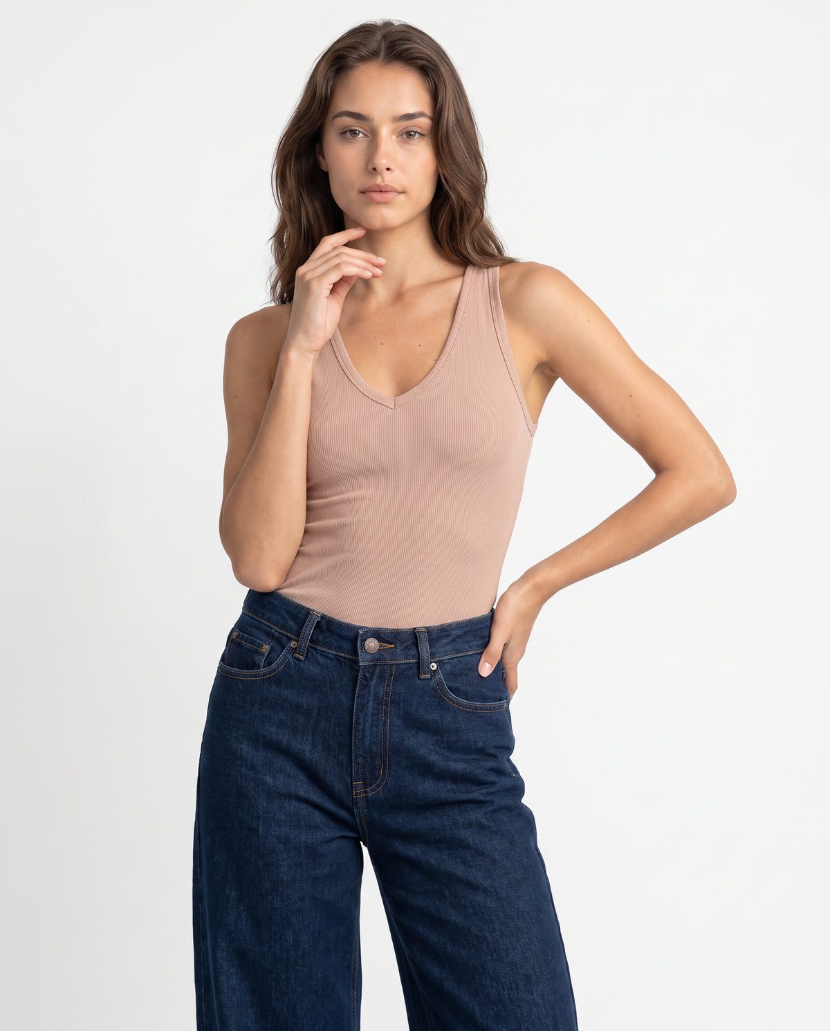 Básica Rib Iris - Camel