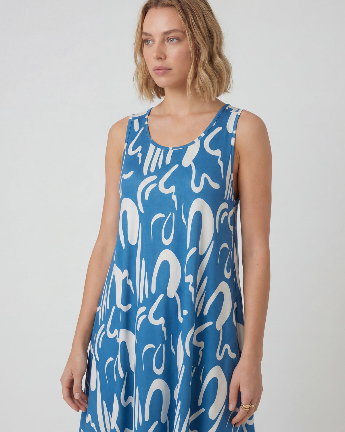 Vestido Greicy - Azul Hortencia