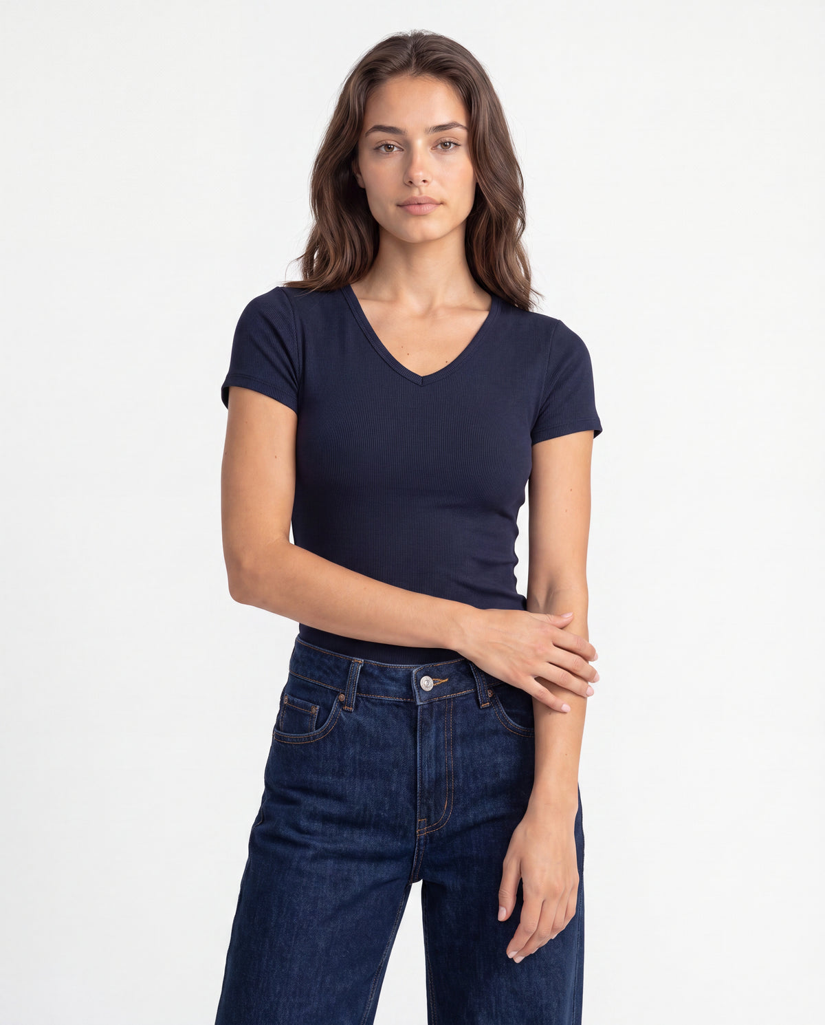 Básica Rib Moon - Azul Navy