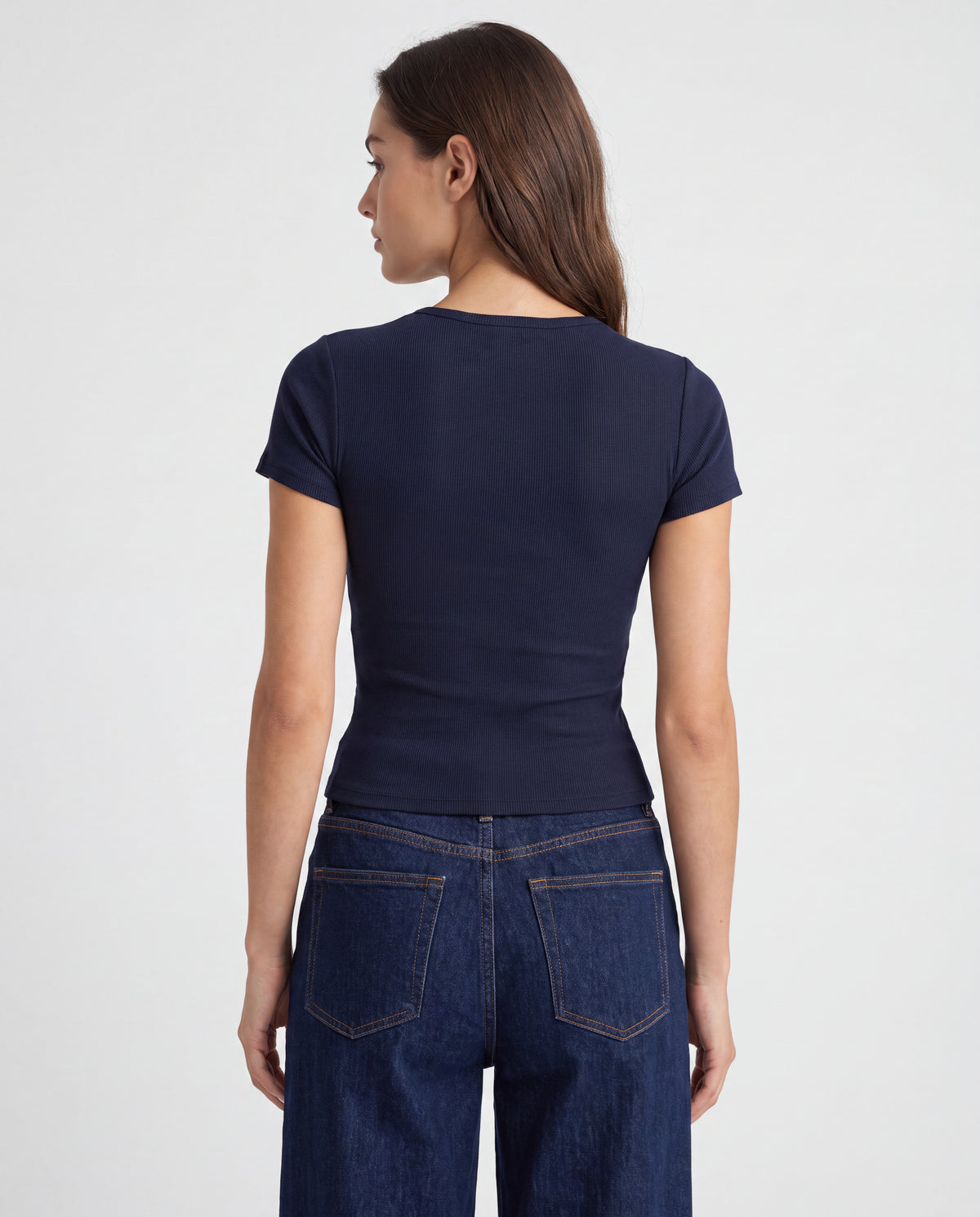 Básica Rib Moon - Azul Navy