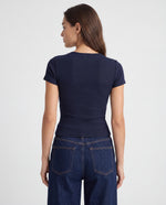 Básica Rib Moon - Azul Navy