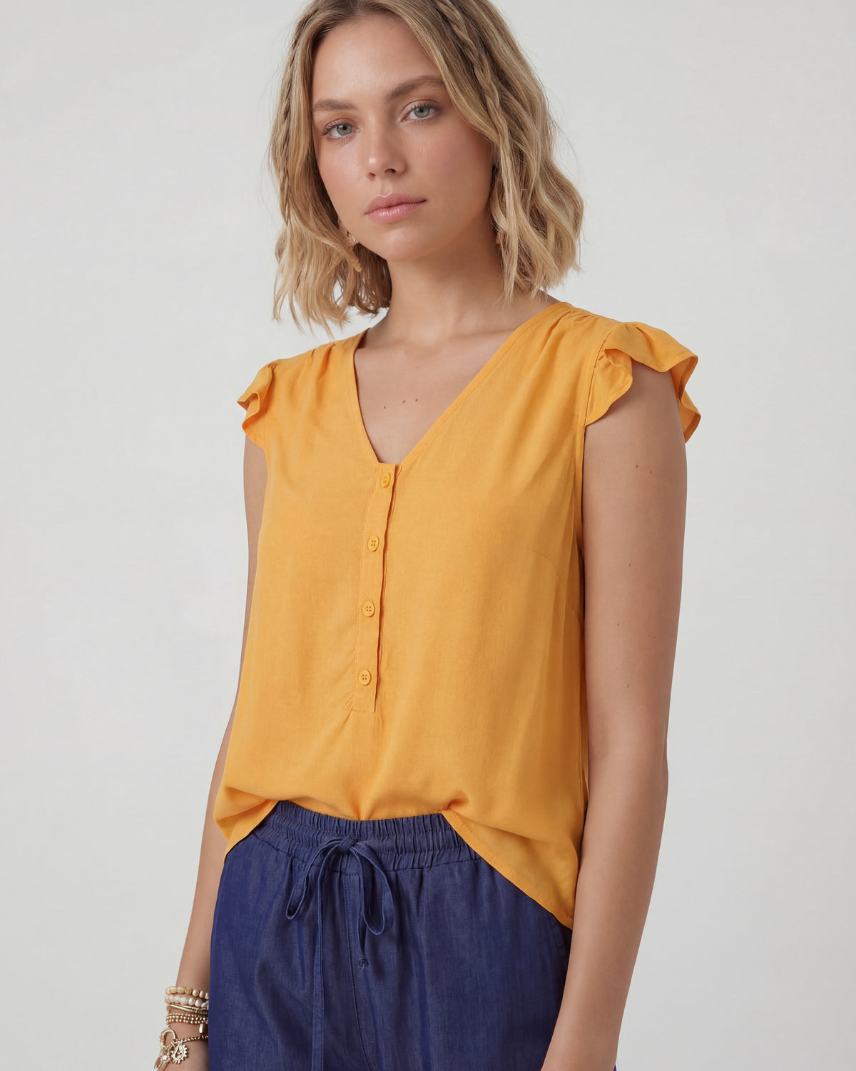 Blusa Xiomara - Mostaza