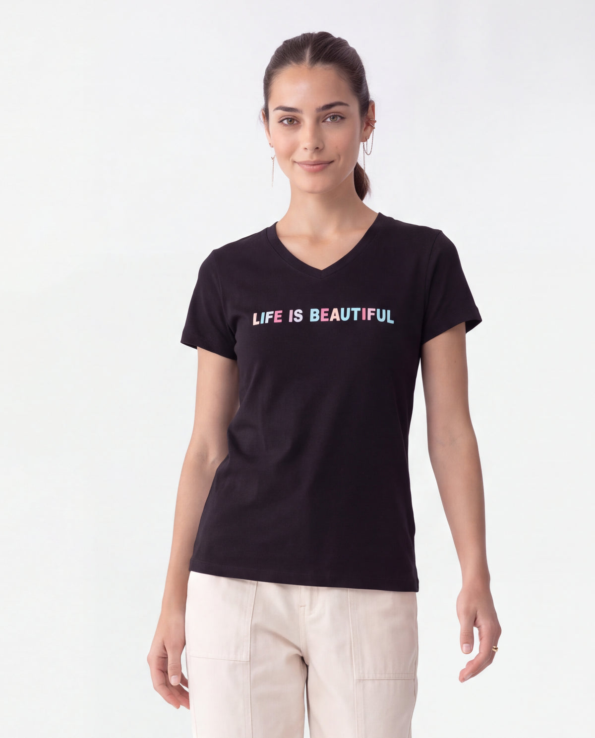 Camiseta Estampada 14 - Negro