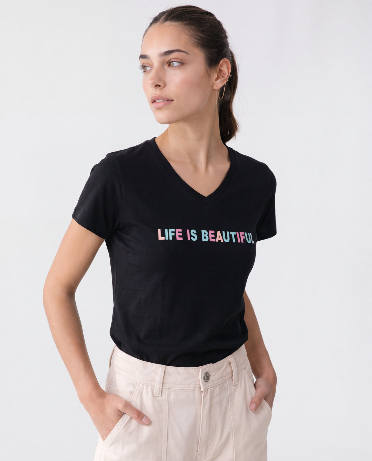 Camiseta Estampada 14 - Lila Claro