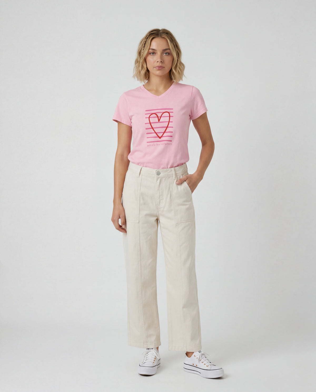 Camiseta Estampada 20 - Rosado