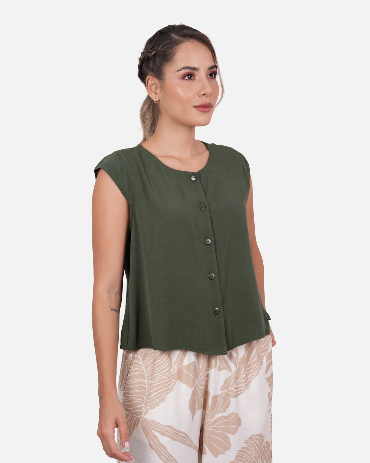 Blusa Jaipur - Verde Militar