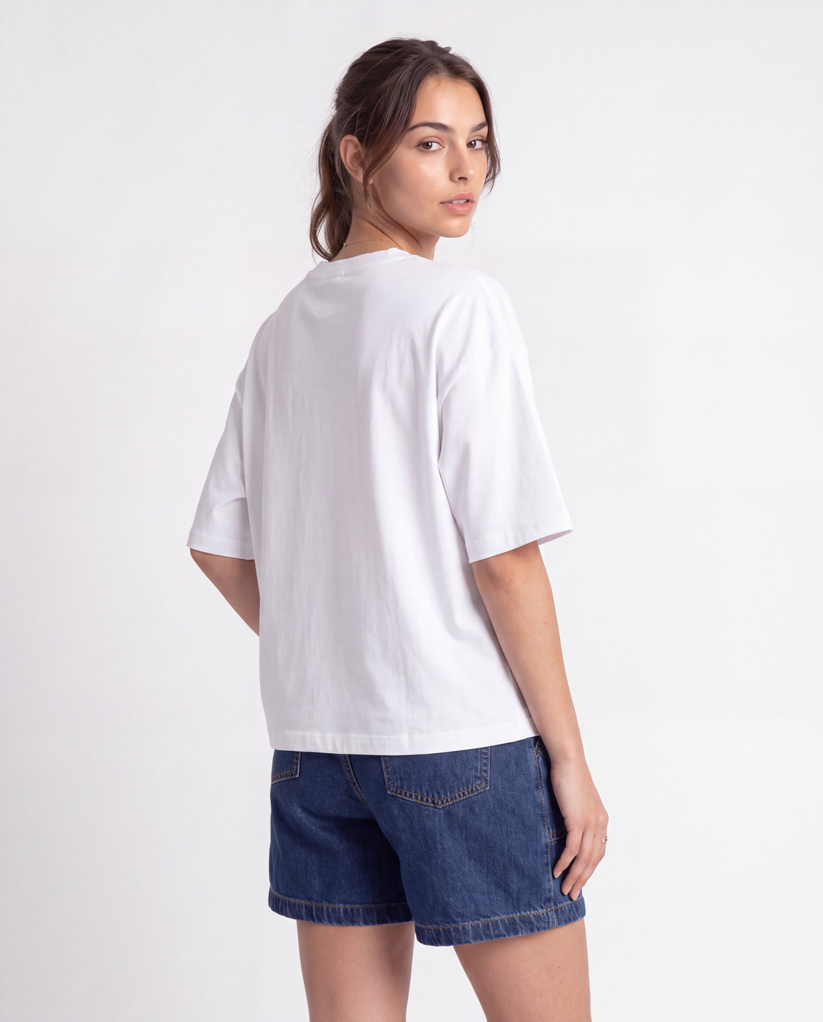 Blusa Top Oversize - Blanca