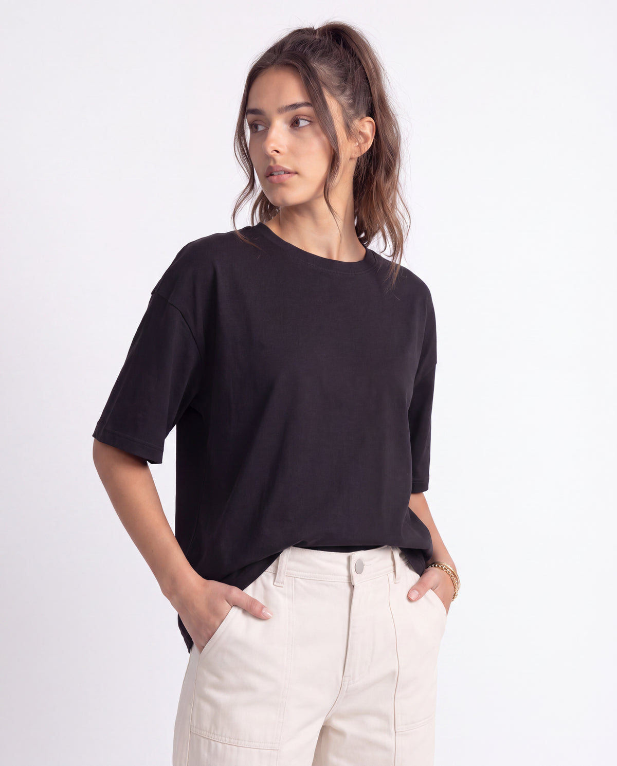 Blusa Top Oversize - Negra