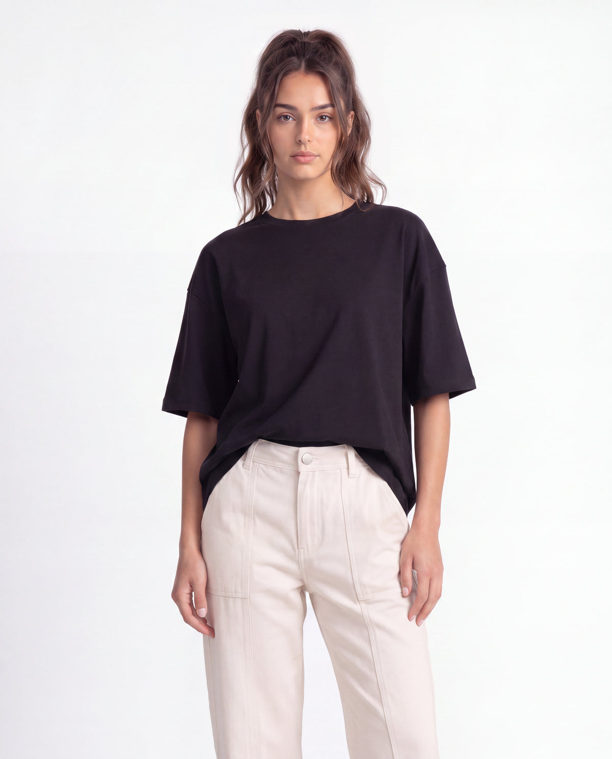 Blusa Top Oversize - Negra
