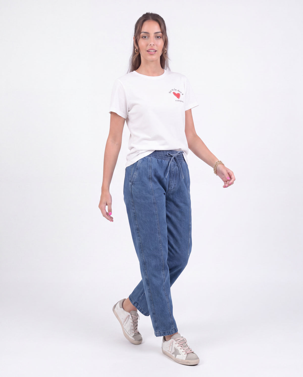 Camiseta Estampada 66 - Crudo