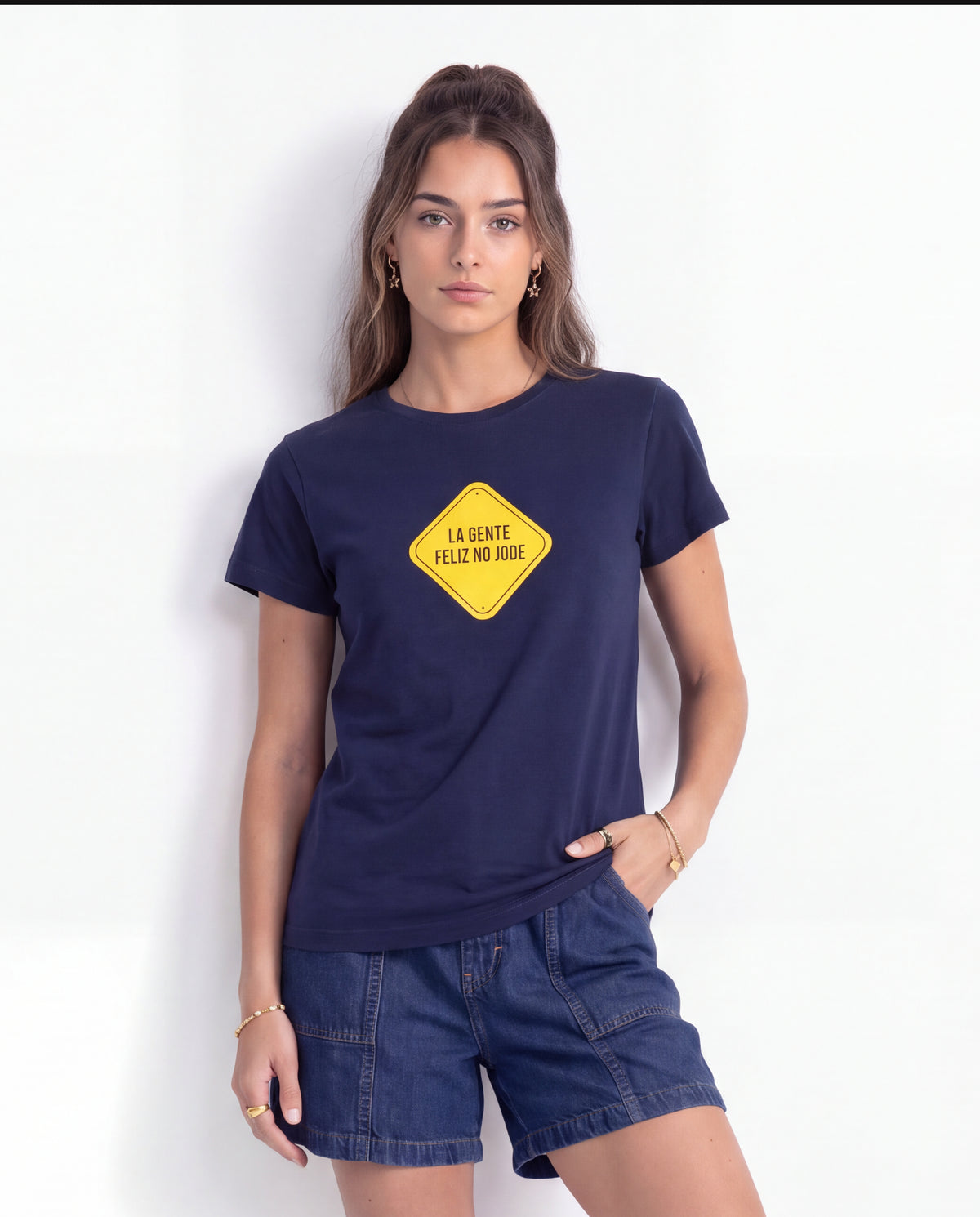 Camiseta Estampada 70 - Azul Navy