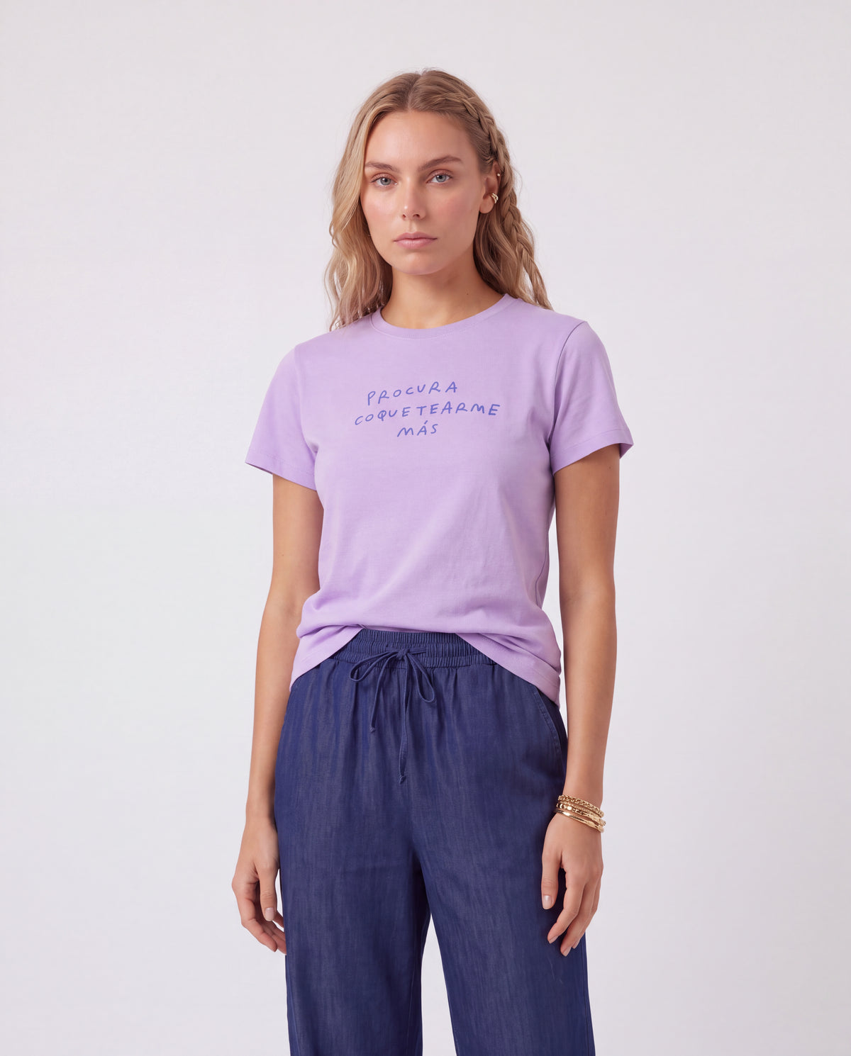 Camiseta Estampada 72 - Lila Claro